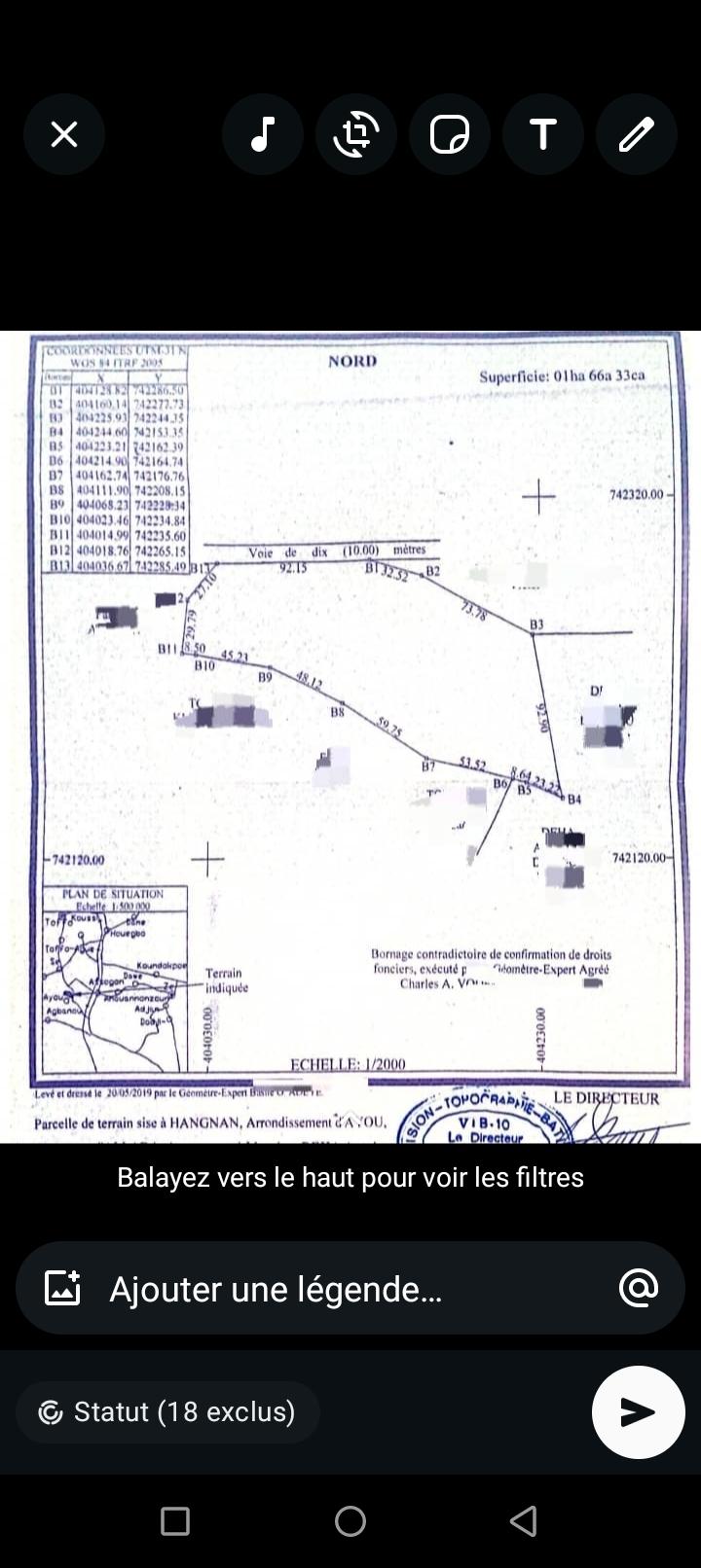 Vente d'un Terrain à 65.000.000 FCFA  : Atlantique-Allada (Ayou hanyan)